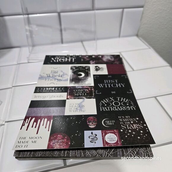 Dark Aesthetic Witchy Journal – Handmade Spiral Notebook ~ 30 pages Cardstock - Picture 15 of 15